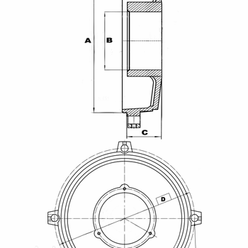Щит 250 (øподш-150мм/øзамка-407мм) с креплением под кожух